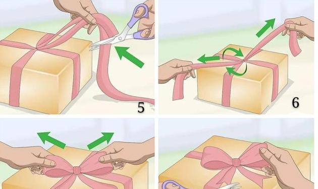 礼盒绳子系法十字系法图片